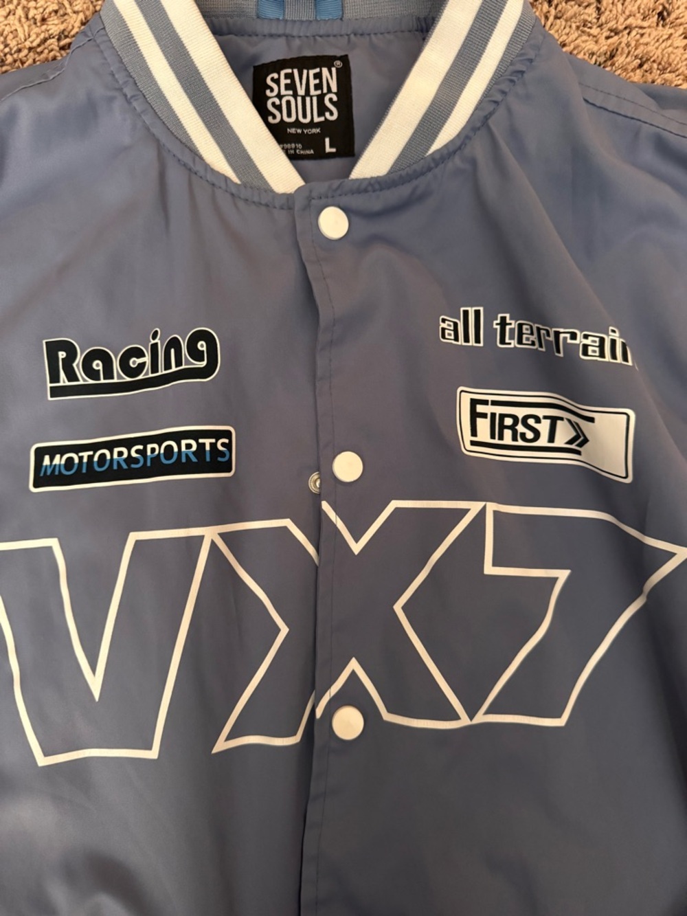 Seven Souls Racing Jacket - Blue/Gray - Picture 3 of 5